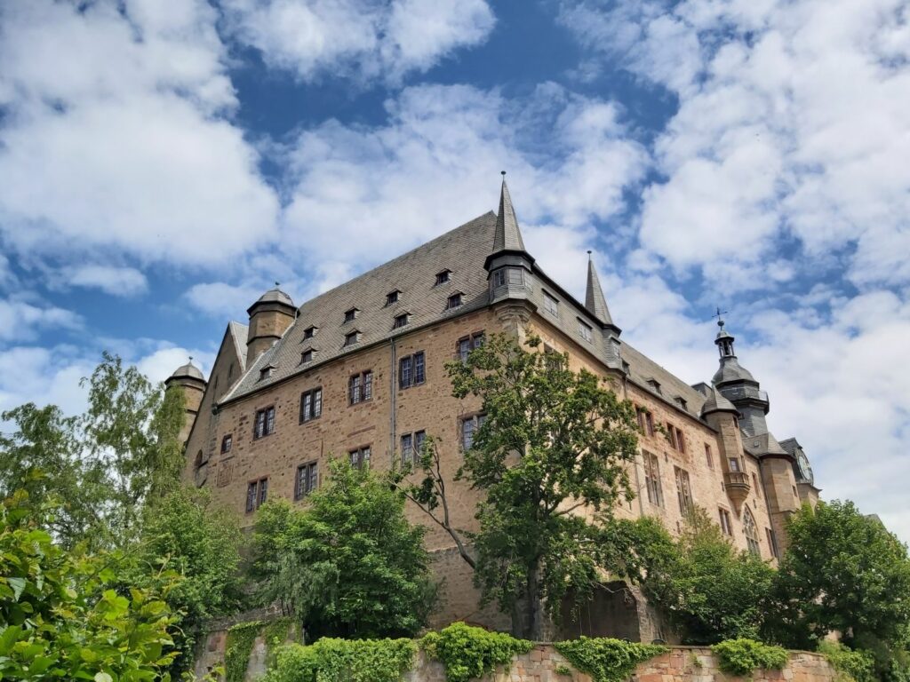 Angekommen am Marburger Schloss