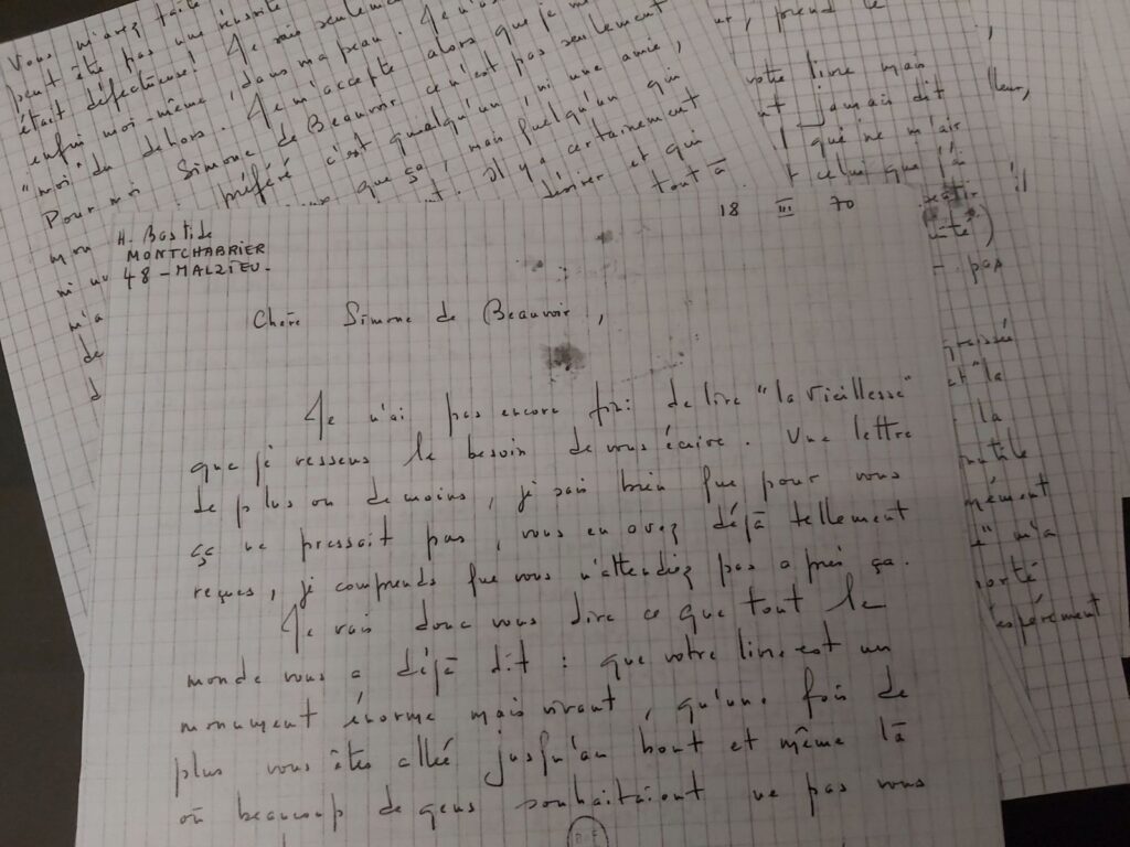 Ein Brief an Simone de Beauvoir
