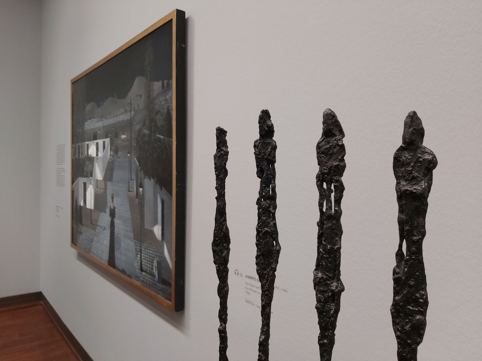 Alberto Giacometti und Paul Delvaux