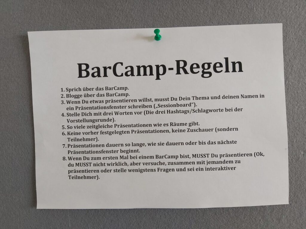Barcamp-Regeln