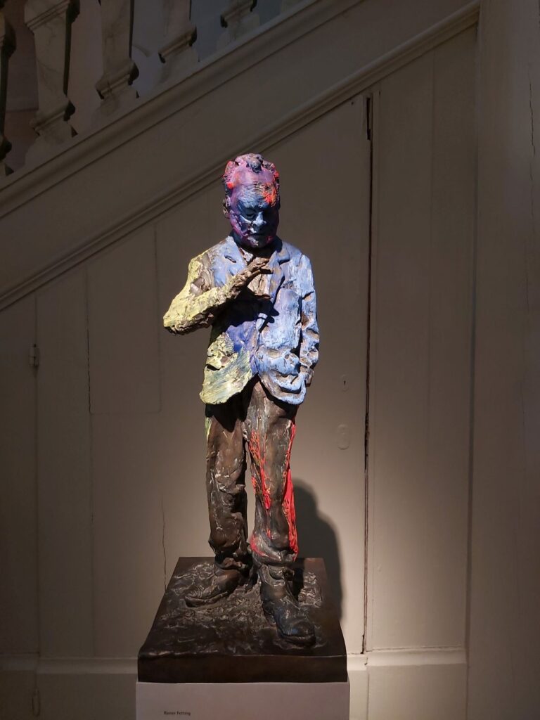 Willy Brandt, als Bronzeskulptur von Rainer Fetting, 1996
