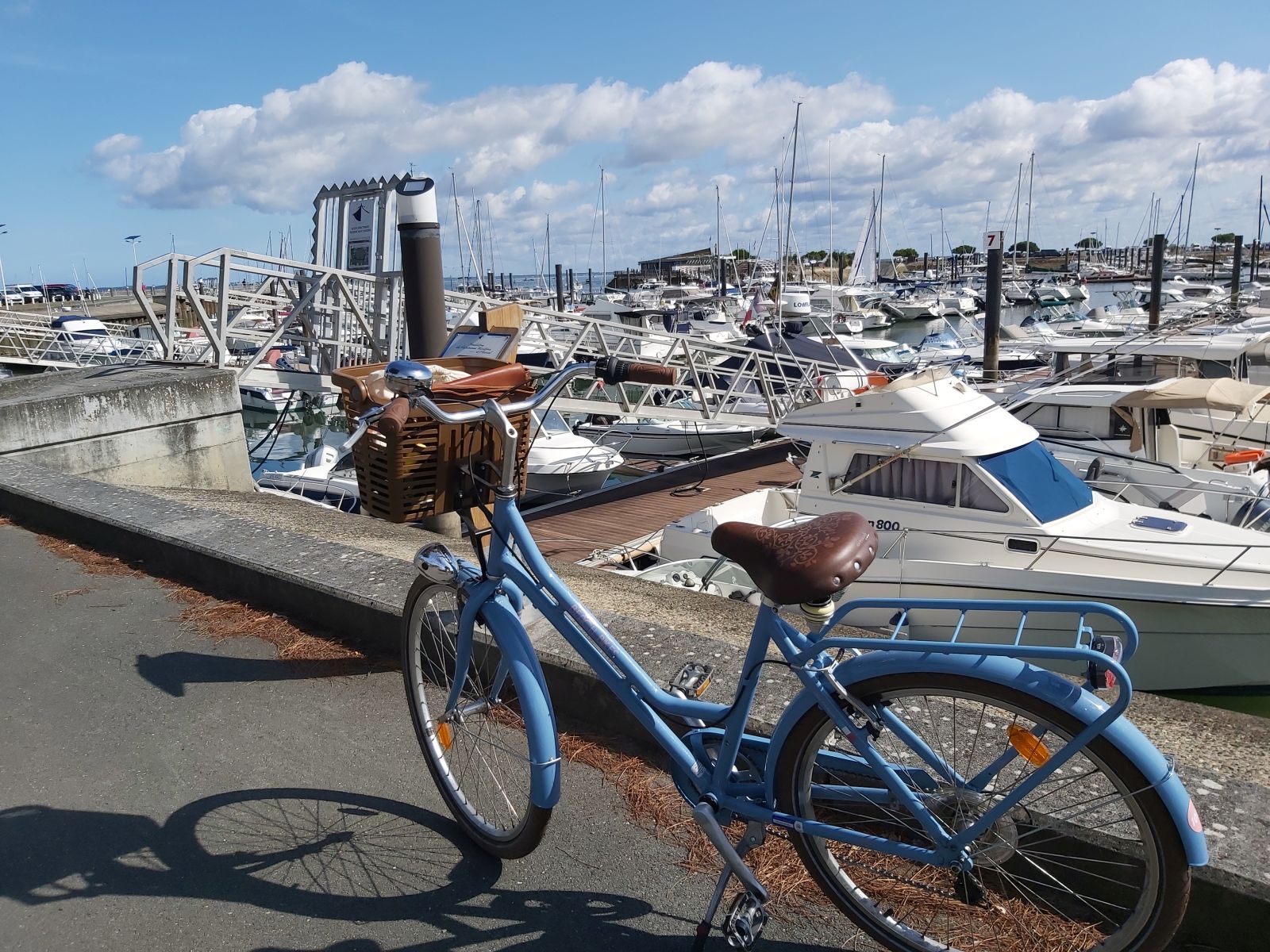 Mit dem Fahrrad am Hafen cruisen