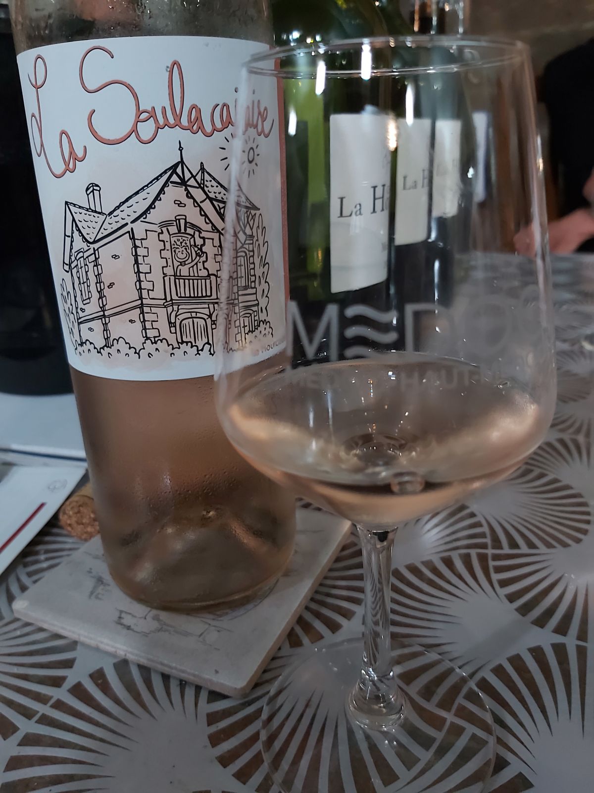 Weinverkostung in Château La Hourcade