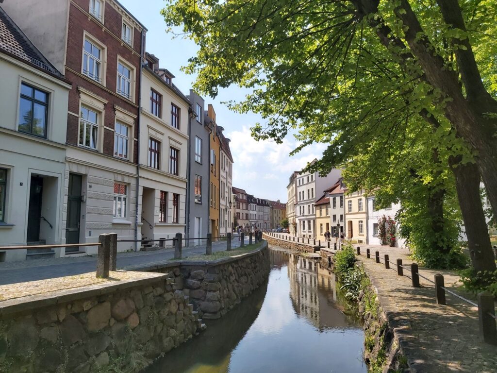 Die Grube - dieser Wasserlauf durchquert die Altstadt Wismars