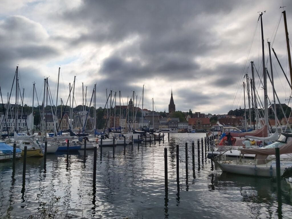 Wolkendrama über Flensburg