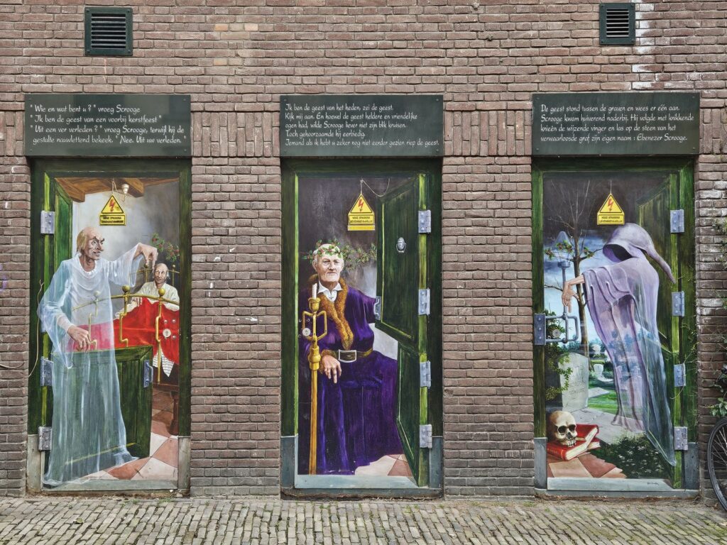 Charles Dickes in der Walstraat in Deventer