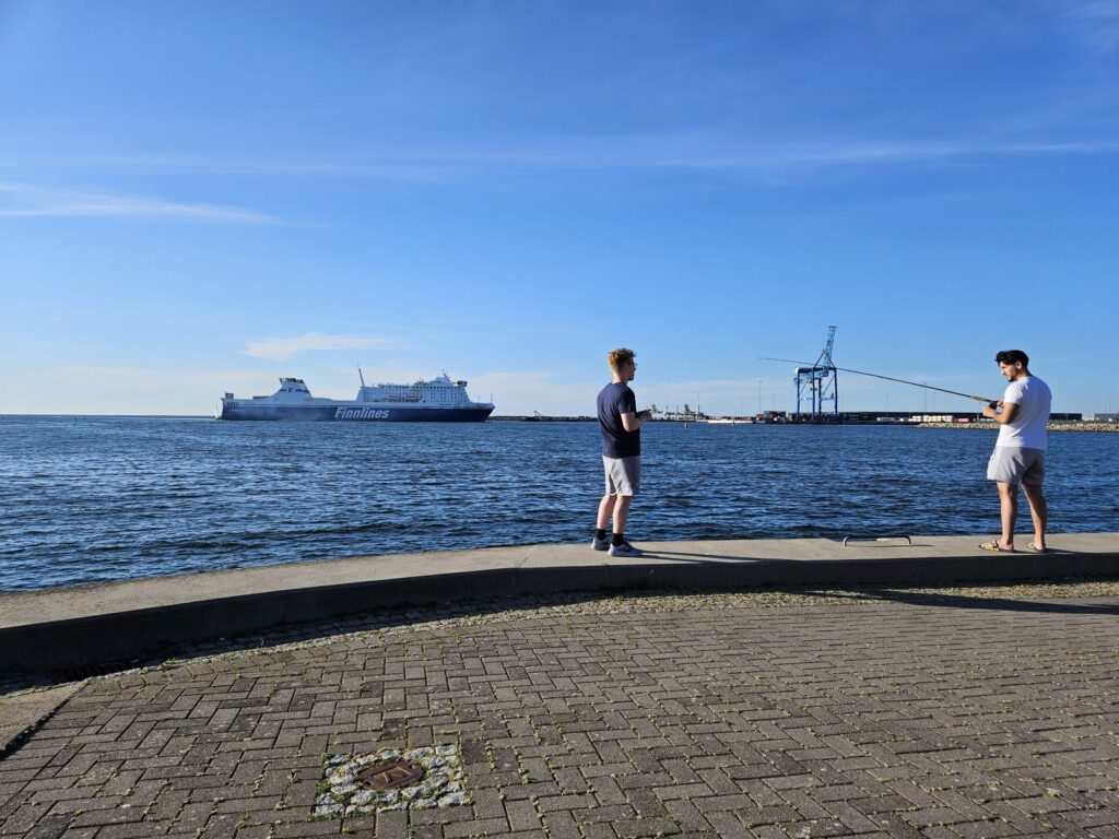 Am Kranplatsen - Blick auf den Hafen Malmö