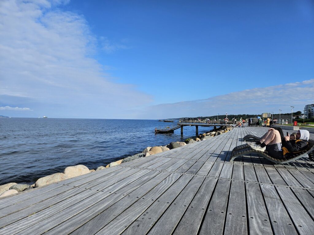 Am Beach Side Walk in Helsingborg